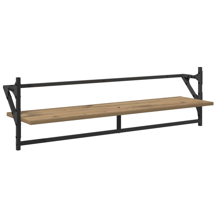 Set rafturi de perete 6 pcs Stejar Artizanal 100 x 25 x 30 cm - WALTI WALTI