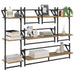 Set rafturi de perete 6 pcs Stejar Artizanal 100 x 25 x 30 cm - WALTI WALTI