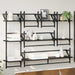 Set rafturi de perete 6 pcs Stejar Negru 100 x 25 x 30 cm - WALTI WALTI