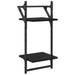 Set rafturi de perete 6 pcs Stejar Negru 100 x 25 x 30 cm - WALTI WALTI