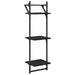 Set rafturi de perete 6 pcs Stejar Negru 100 x 25 x 30 cm - WALTI WALTI