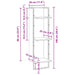 Raft de perete Stejar Artizanal 30 x 25 x 100 cm Lemn compozit - WALTI WALTI