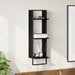 Raft de perete Stejar Negru 30 x 25 x 100 cm Lemn compozit - WALTI WALTI