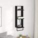 Raft de perete Stejar Negru 30 x 25 x 100 cm Lemn compozit - WALTI WALTI