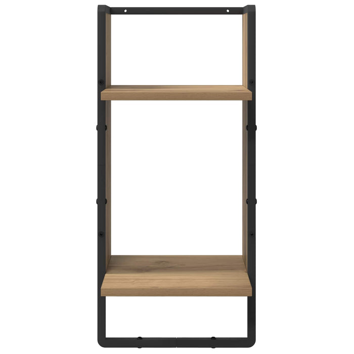 Set rafturi de perete 4 pcs Stejar Artizanal 65 x 25 x 30 cm - WALTI WALTI