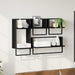 Set rafturi de perete 4 pcs Stejar Negru 65 x 25 x 30 cm - WALTI WALTI