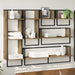 Set rafturi de perete 6 pcs Stejar Artizanal 100 x 25 x 30 cm - WALTI WALTI