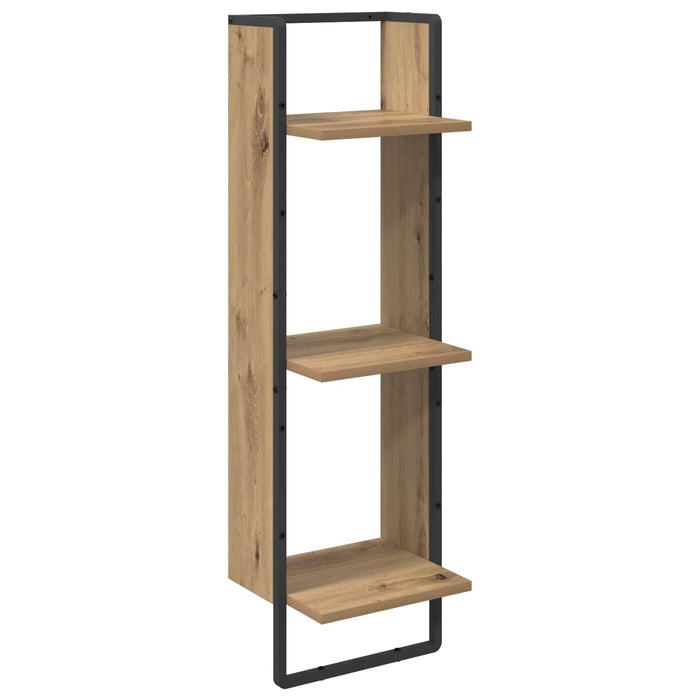 Set rafturi de perete 6 pcs Stejar Artizanal 100 x 25 x 30 cm - WALTI WALTI