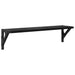 Șemele de perete cu raft 2 pcs Stejar Negru 60 x 15 x 15,5 cm - WALTI WALTI
