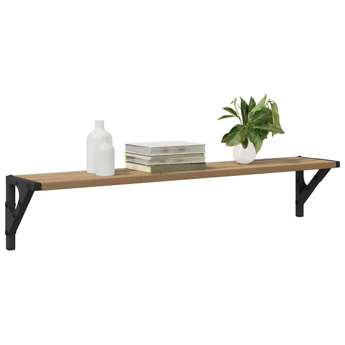 Șemele de perete 2 pcs Stejar Artizanal 80 x 15 x 15,5 cm - WALTI WALTI