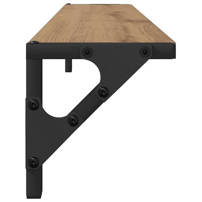 Șemele de perete 2 pcs Stejar Artizanal 80 x 15 x 15,5 cm - WALTI WALTI