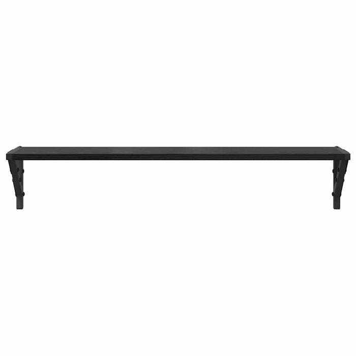 Șemele de perete cu raft 2 pcs Stejar Negru 80 x 15 x 15,5 cm - WALTI WALTI
