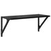 Șemele de perete cu raft 2 pcs Stejar Negru 60 x 25 x 25,5 cm - WALTI WALTI