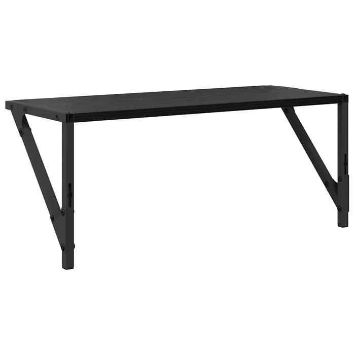 Șemele de perete cu raft 2 pcs Stejar Negru 60 x 25 x 25,5 cm - WALTI WALTI