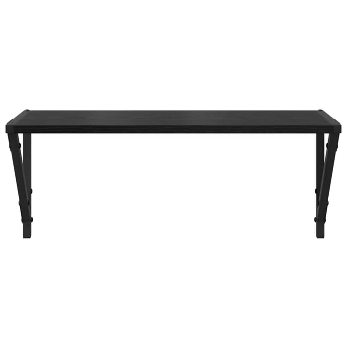Șemele de perete cu raft 2 pcs Stejar Negru 60 x 25 x 25,5 cm - WALTI WALTI