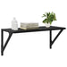 Șemele de perete cu raft 2 pcs Stejar Negru 60 x 25 x 25,5 cm - WALTI WALTI