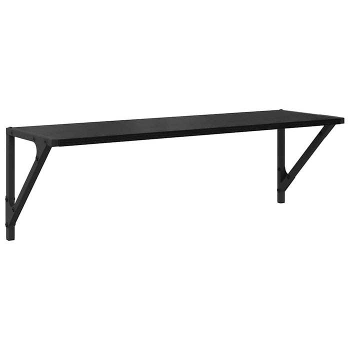 Șemele de perete cu raft 2 pcs Stejar Negru 80 x 25 x 25,5 cm - WALTI WALTI