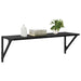 Șemele de perete cu raft 2 pcs Stejar Negru 80 x 25 x 25,5 cm - WALTI WALTI