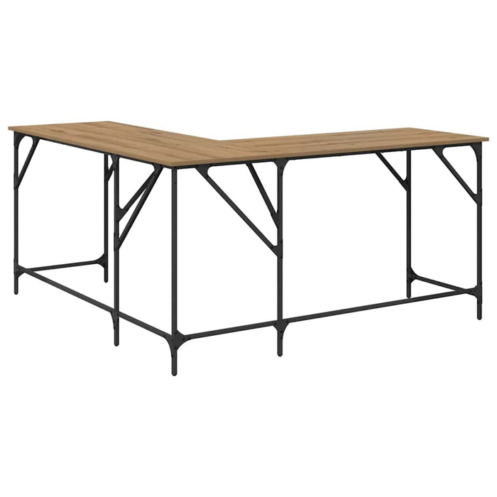 Birou Stejar Artizanal 149 x 149 x 75 cm Lemn compozit - WALTI WALTI