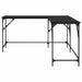 Birou Stejar Negru 149 x 149 x 75 cm Lemn compozit - WALTI WALTI