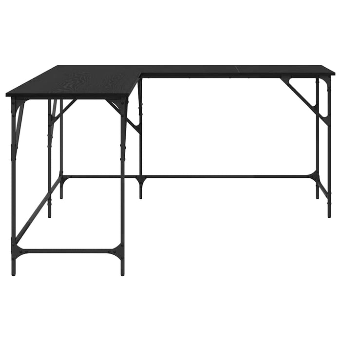 Birou Stejar Negru 149 x 149 x 75 cm Lemn compozit - WALTI WALTI
