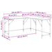 Birou Stejar Negru 149 x 149 x 75 cm Lemn compozit - WALTI WALTI