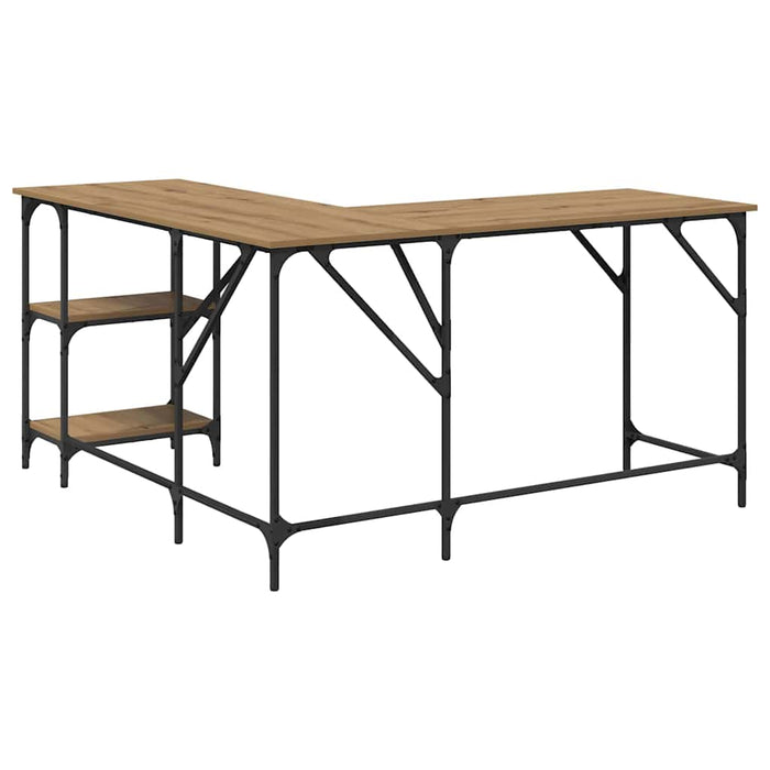 Birou Stejar Artizanal 139 x 139 x 75 cm Lemn compozit - WALTI WALTI