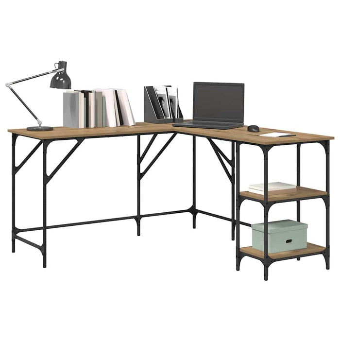 Birou Stejar Artizanal 139 x 139 x 75 cm Lemn compozit - WALTI WALTI