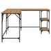 Birou Stejar Artizanal 139 x 139 x 75 cm Lemn compozit - WALTI WALTI