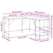 Birou Stejar Artizanal 139 x 139 x 75 cm Lemn compozit - WALTI WALTI