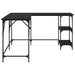 Birou Stejar Negru 139 x 139 x 75 cm Lemn compozit - WALTI WALTI