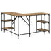 Birou Stejar Artizanal 139 x 139 x 75 cm Lemn compozit - WALTI WALTI