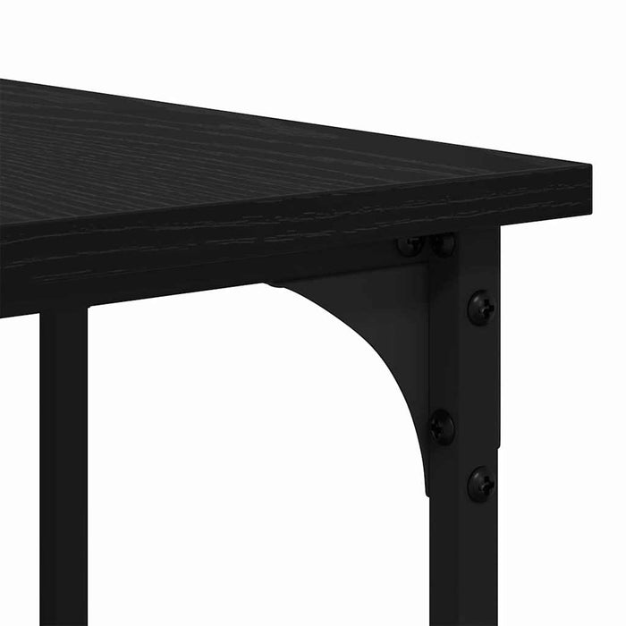Birou Stejar Negru 139 x 139 x 75 cm Lemn compozit - WALTI WALTI
