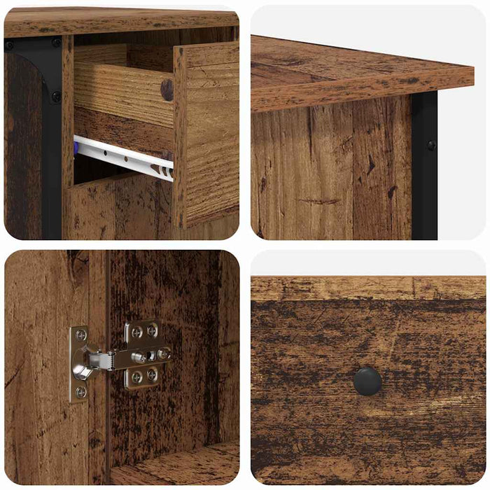 Birou Lemn Vechi 141 x 141 x 75 cm Lemn compozit - WALTI WALTI