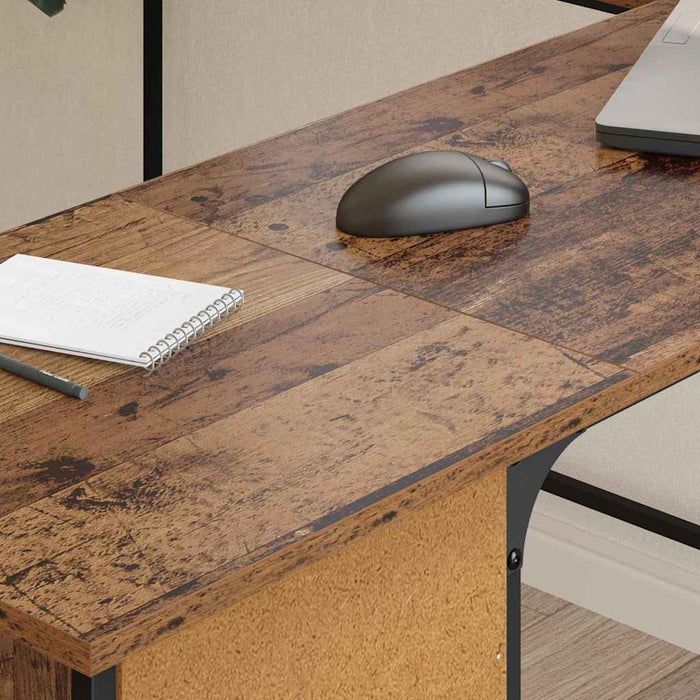Birou Lemn Vechi 141 x 141 x 75 cm Lemn compozit - WALTI WALTI