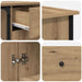 Birou Stejar Artizanal 141 x 141 x 75 cm Lemn compozit - WALTI WALTI