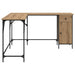 Birou Stejar Artizanal 141 x 141 x 75 cm Lemn compozit - WALTI WALTI