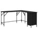 Birou Stejar Negru 141 x 141 x 75 cm Lemn compozit - WALTI WALTI
