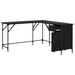 Birou Stejar Negru 141 x 141 x 75 cm Lemn compozit - WALTI WALTI