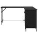 Birou Stejar Negru 141 x 141 x 75 cm Lemn compozit - WALTI WALTI