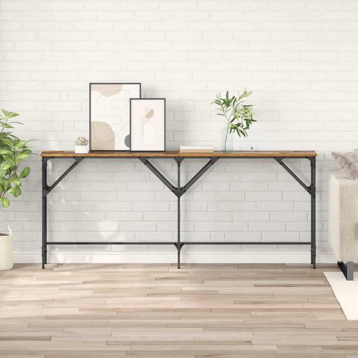 Masă de consolă Lemn Vechi 180 x 30 x 75 cm Lemn compozit - WALTI WALTI
