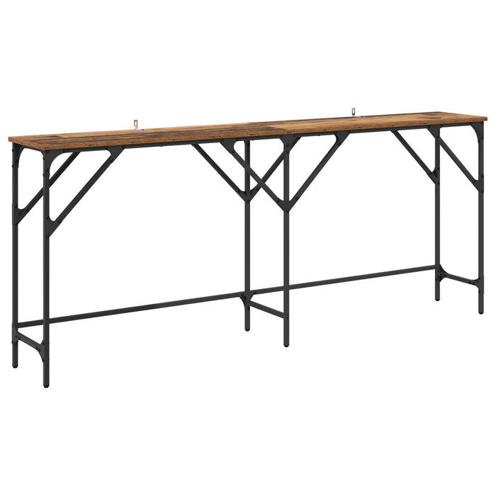 Masă de consolă Lemn Vechi 180 x 30 x 75 cm Lemn compozit - WALTI WALTI