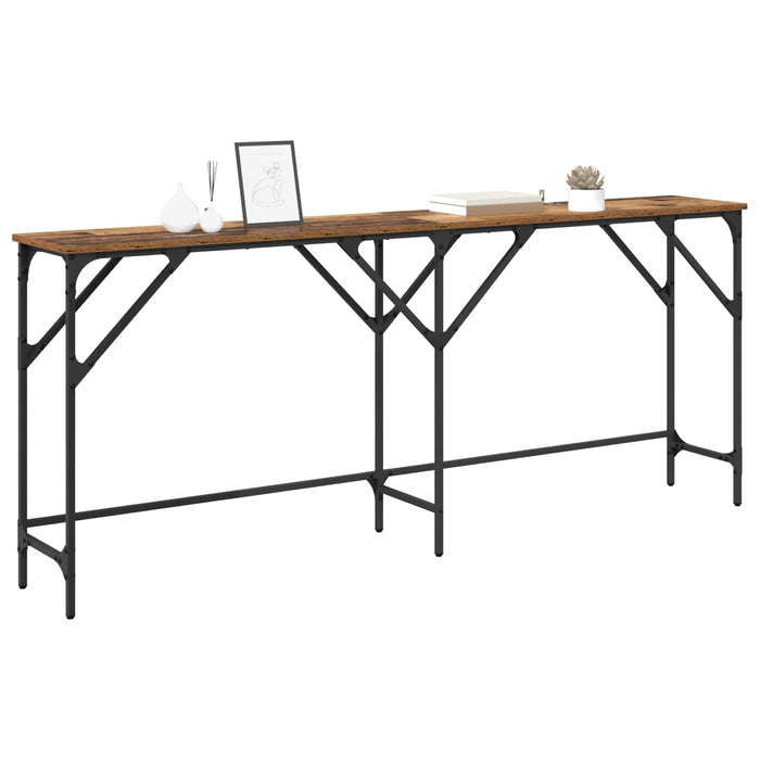 Masă de consolă Lemn Vechi 180 x 30 x 75 cm Lemn compozit - WALTI WALTI