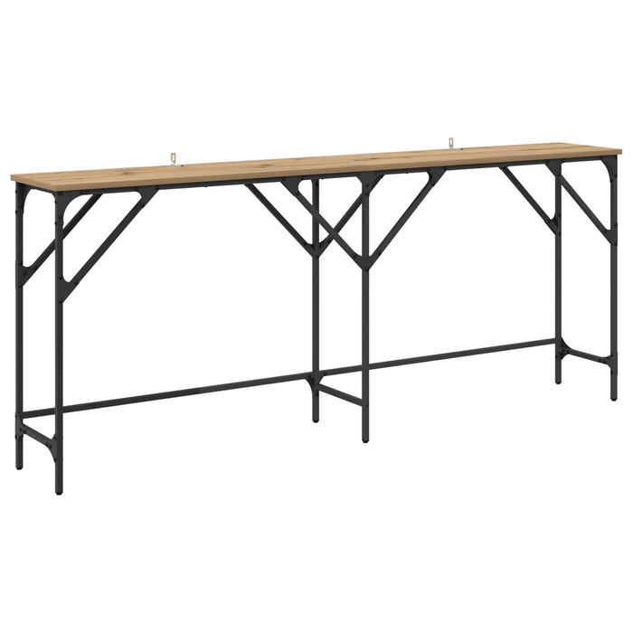 Masă de consolă Stejar Artizanal 180 x 30 x 75 cm Lemn compozit - WALTI WALTI
