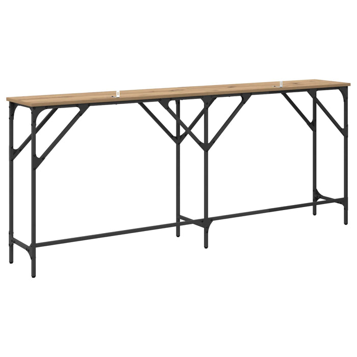 Masă de consolă Stejar Artizanal 180 x 30 x 75 cm Lemn compozit - WALTI WALTI