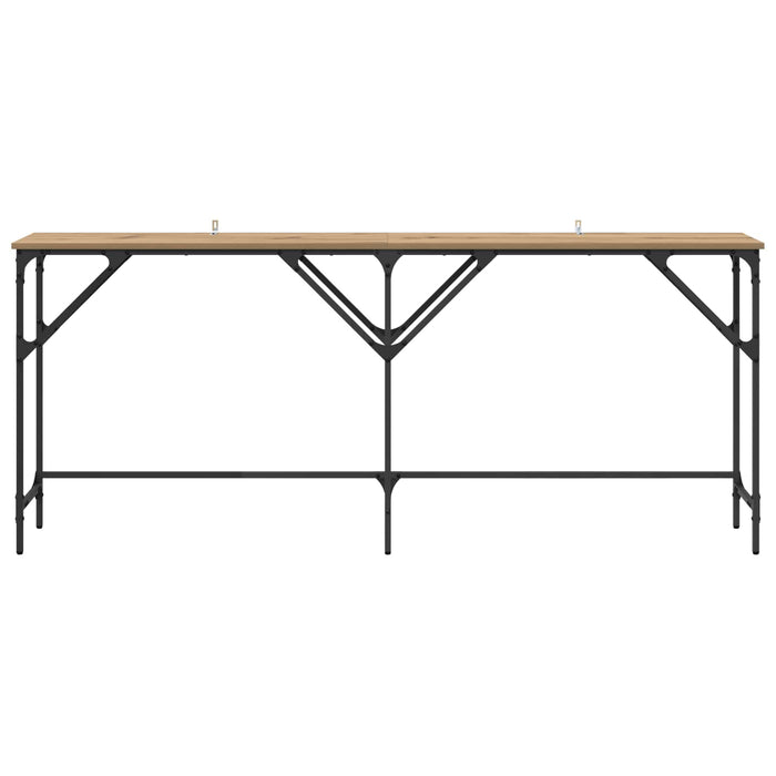 Masă de consolă Stejar Artizanal 180 x 30 x 75 cm Lemn compozit - WALTI WALTI