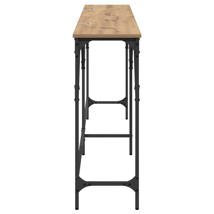 Masă de consolă Stejar Artizanal 180 x 30 x 75 cm Lemn compozit - WALTI WALTI