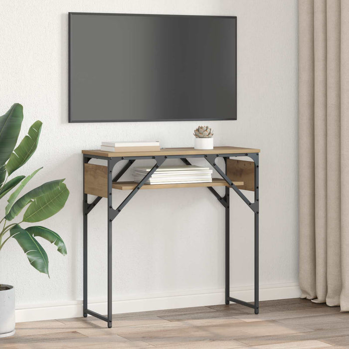MasaConsole Stejar Artizanal Lemn compozit 75x30x75cm WALTI