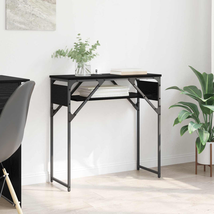 MasaConsole Stejar Negru 75x30x75cm Lemn compozit - WALTI WALTI