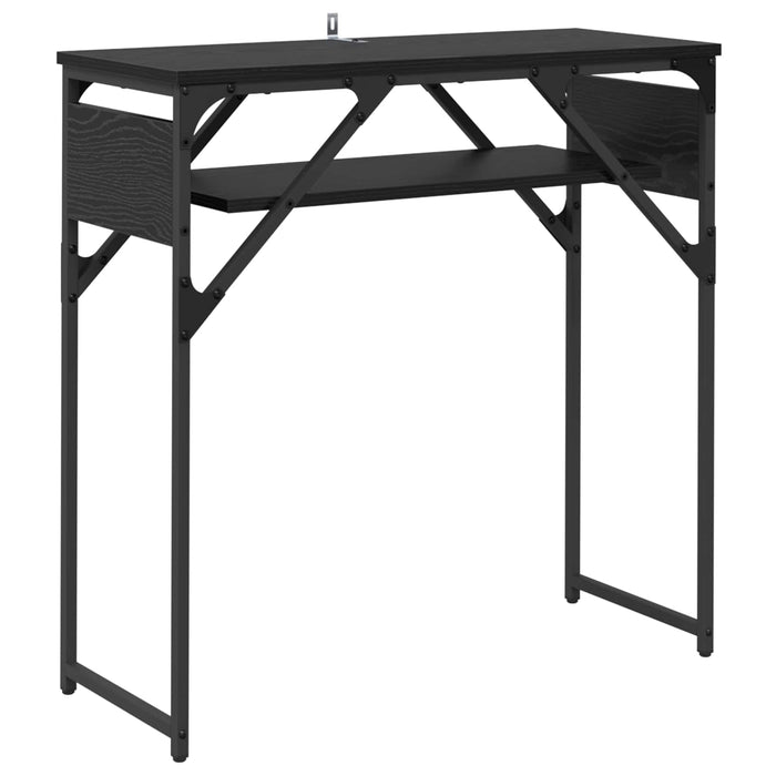 MasaConsole Stejar Negru 75x30x75cm Lemn compozit - WALTI WALTI